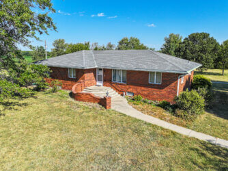 Brick house on 9.6 acres south of Whitewater in Butler County, Kansas Sundgren Realty & Auction